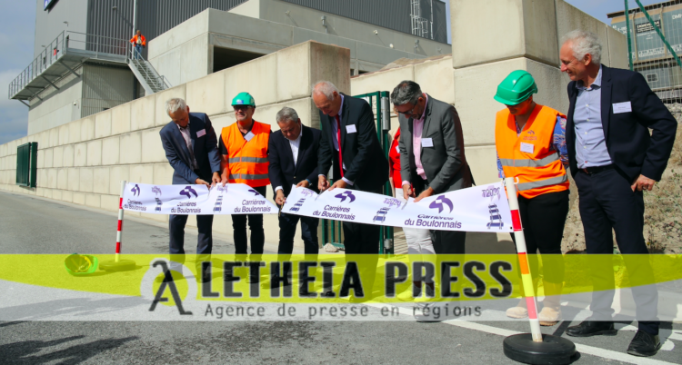 Inauguration du nouveau terminal ferroviaire fret des Carrières du Boulonnais. (© Aletheia Press/ Morgan Railane)