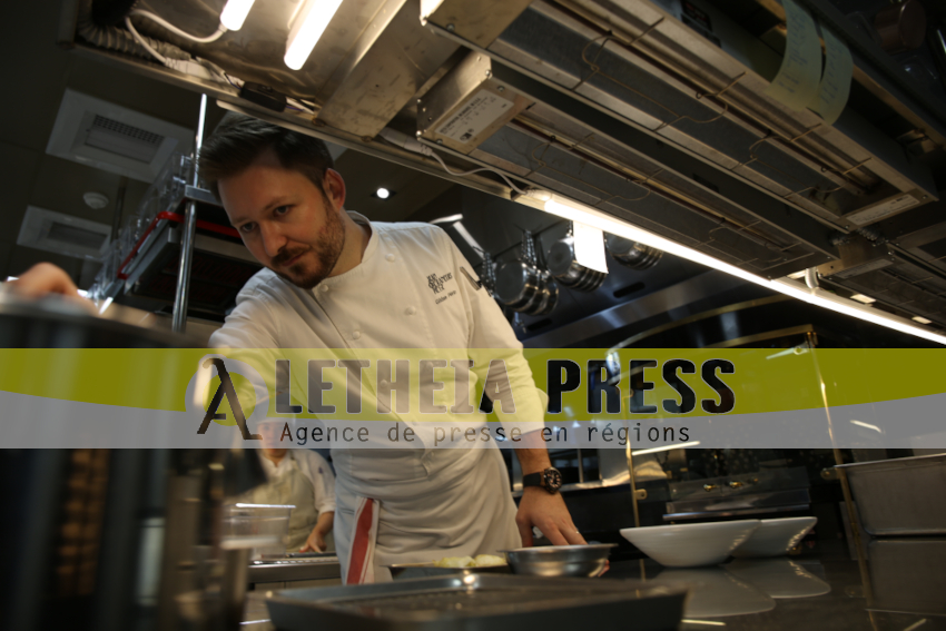 Le chef Gildas Périn en cuisine au Clover Bellavita de Taipei (Aletheia Press / M.Railane)