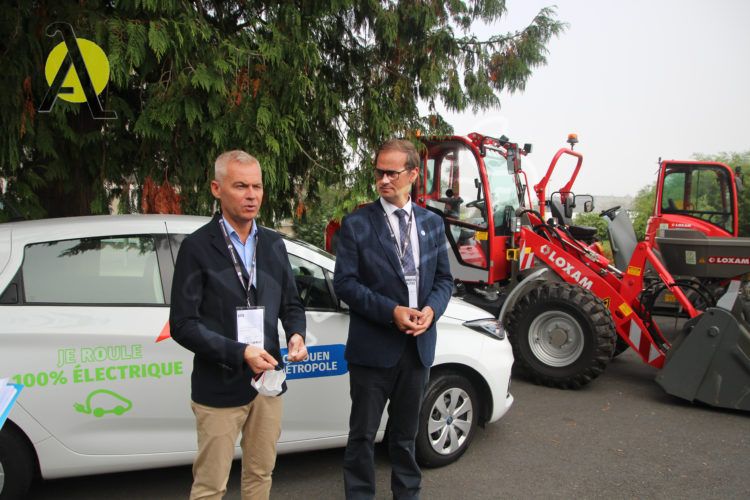 Christophe Bouillon, Vincent Laudat, Carrefour de l'e-mobilité © Aletheia Press B.Delabre