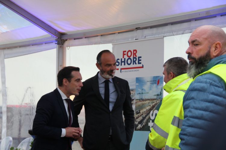 Jean-Baptiste Djebbari, ministre délégué chargé des Transports en visite sur le port du Havre. (Aletheia Press /L. Brémont)