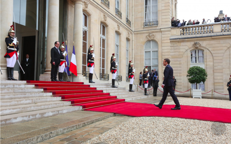 Emmanuel Macron n’a récolté que 14 % des votes à Demain (© Elysée)