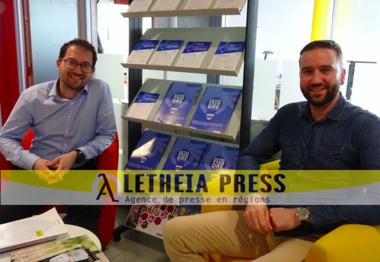 Nicolas Goelzer et Yann Allain accompagnent les jeunes chefs d’entreprise dans la constitution de leur réseau avec le club des créateurs et jeunes entreprises, le CCJE. (© Aletheia Press / N.Hubert)